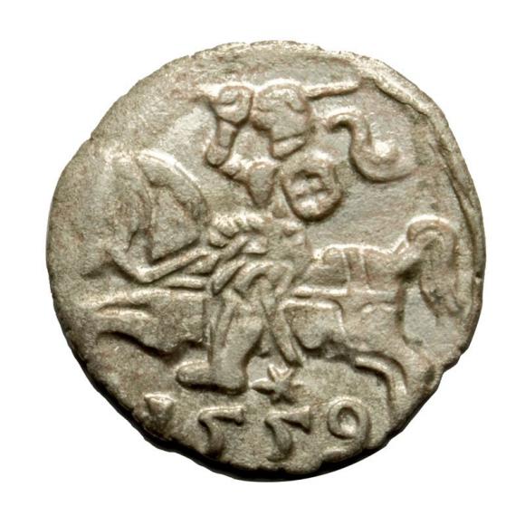Denar 1559 Zygmunt II August Wilno (1)