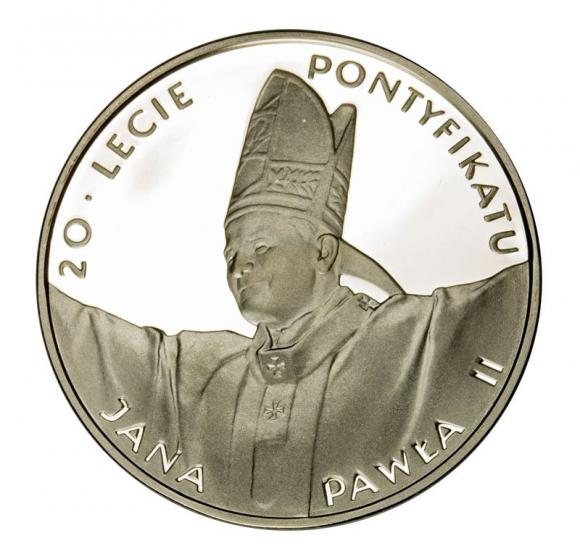 10 zł 1998 20 - lecie pontyfikatu Jana Pawła II (1)