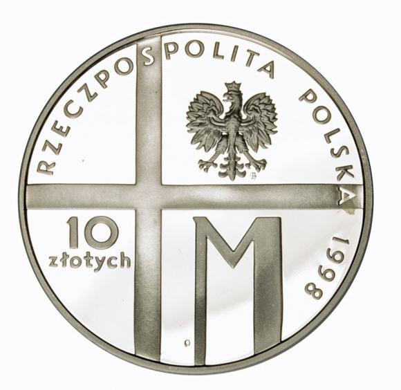 10 zł 1998 20 - lecie pontyfikatu Jana Pawła II (2)