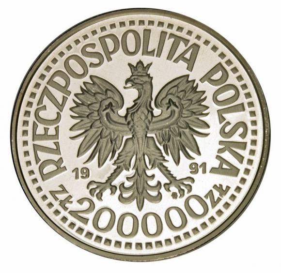 200000 zł 1991 Jan Paweł II próba (2)