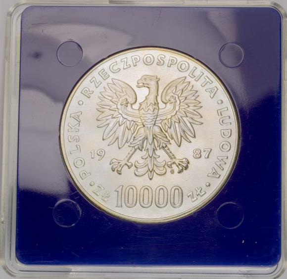 10000 zł 1987 Jan Paweł II srebro