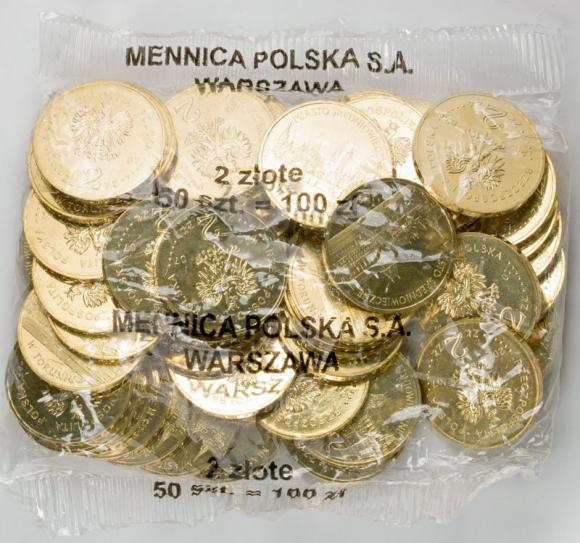 2 zł 2007 Miasto średniowieczne w Toruniu 50 sztuk worek menniczy (1)