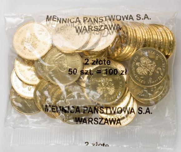 2 zł 2005 500 - lecie urodzin Mikołaja Reja 1505 - 1569 50 sztuk worek menniczy (1)