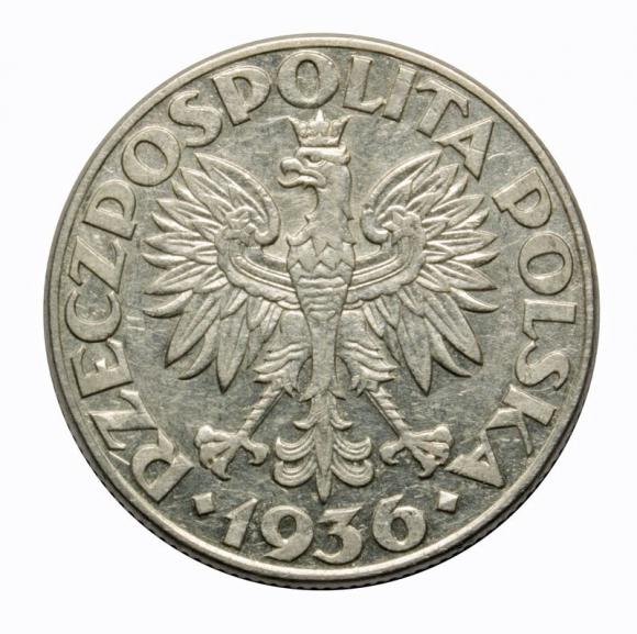 2 złote 1936 Żaglowiec II RP Warszawa