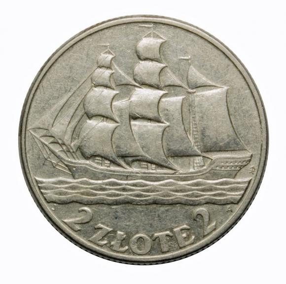 2 złote 1936 Żaglowiec II RP Warszawa (1)