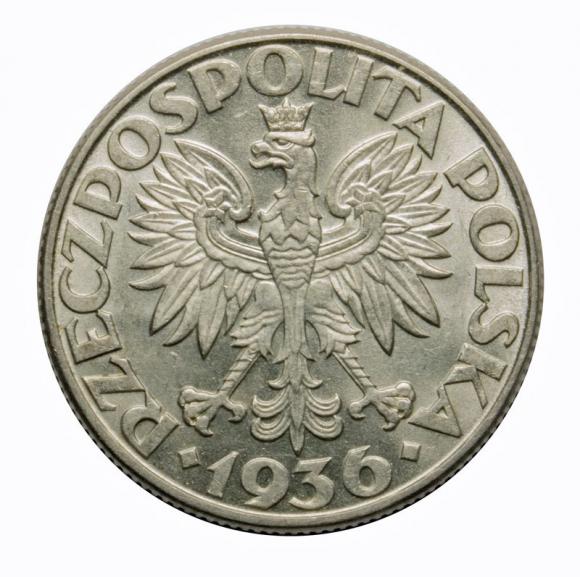 2 złote 1936 Żaglowiec II RP Warszawa (2)