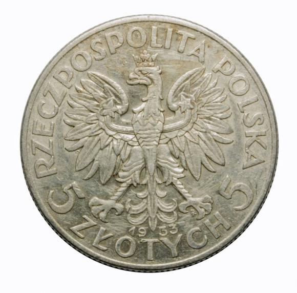 5 złotych 1933 Głowa kobiety II RP Warszawa