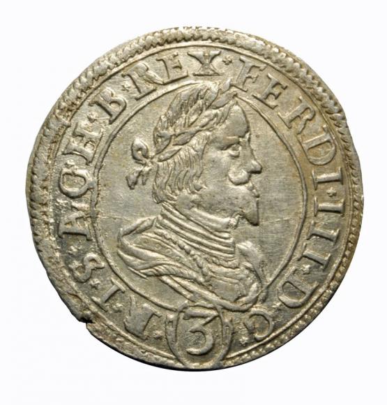 3 krajcary 1640 Ferdynand III Habsburg Austria Graz (1)