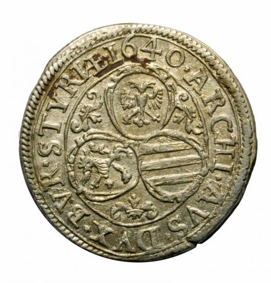 3 krajcary 1640 Ferdynand III Habsburg Austria Graz (2)