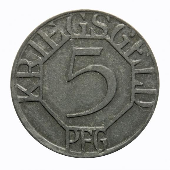 5 fenigów 1917 Dortmund Westfalia