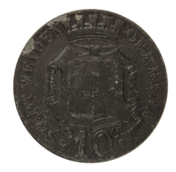 10 fenigów 1917 Weiden Bawaria (2)