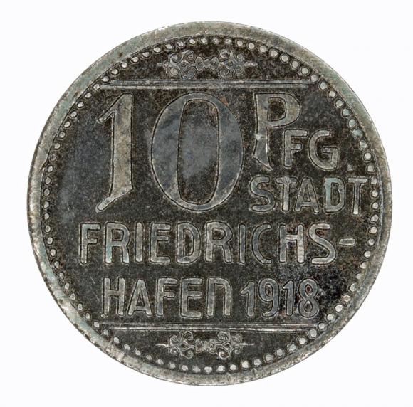 10 fenigów 1918 Friedrichschafen Wirtembergia