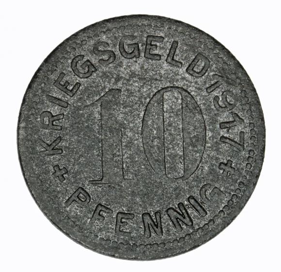 10 fenigów 1917 Mettmann Nadrenia (1)