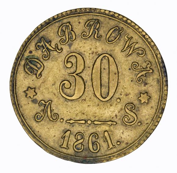Żeton 30 Dąbrowa 1861 Polska