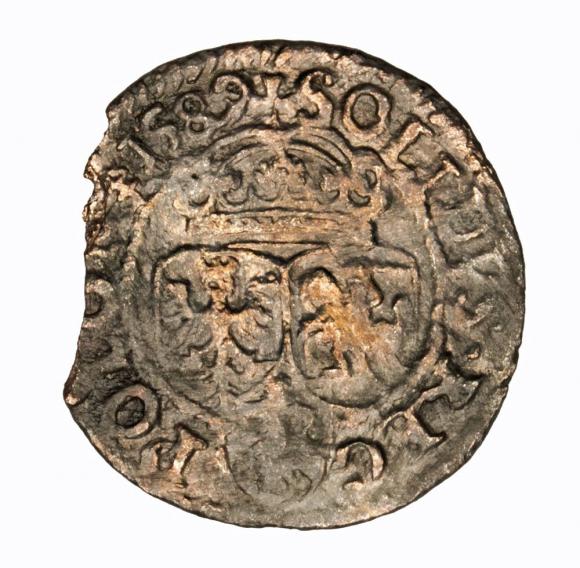 Szeląg 1589 Zygmunt III Waza Olkusz (2)