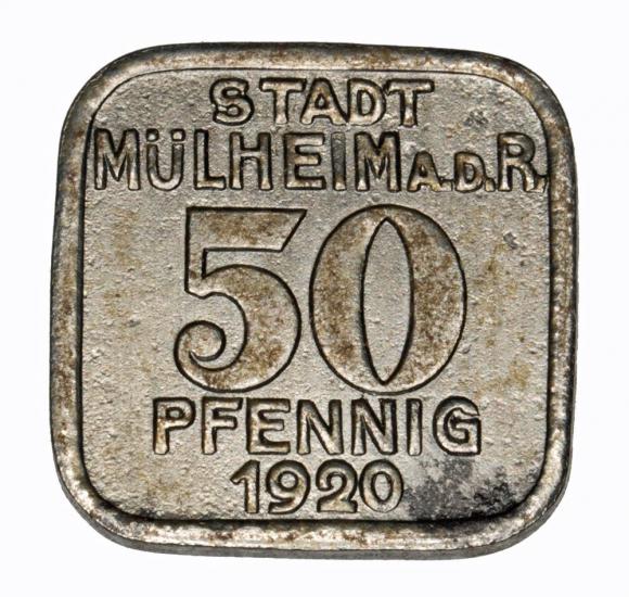 50 fenigów 1920 Mulheim a.d. Ruhr Nadrenia (1)