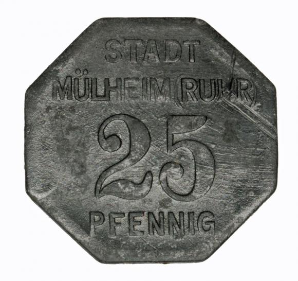 25 fenigów Mulheim a.d. Ruhr Nadrenia (1)