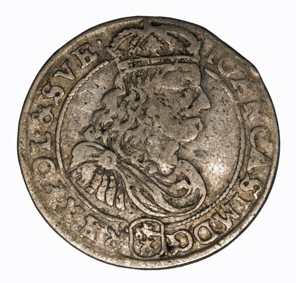 Szóstak 1667 Jan Kazimierz Bydgoszcz (1)