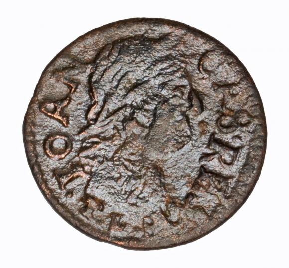 Szeląg 1665 Jan Kazimierz Wilno (1)