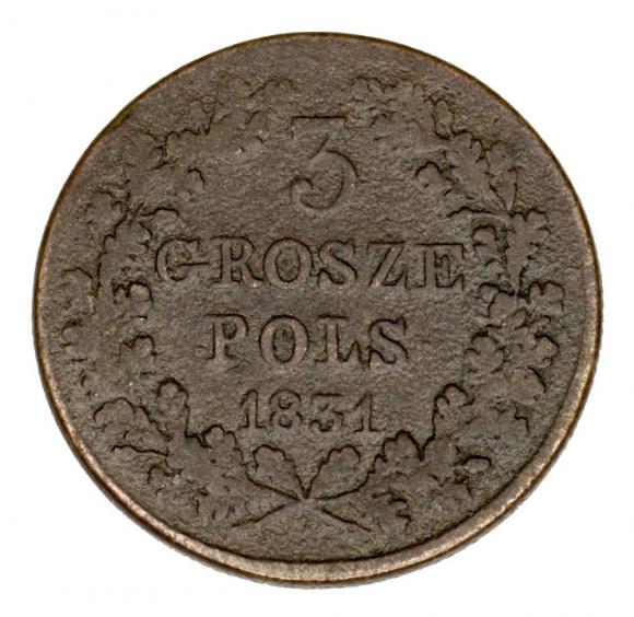 3 grosze 1831 Powstanie Listopadowe Warszawa (1)