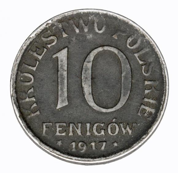 10 fenigów 1917 Królestwo Polskie Stuttgart