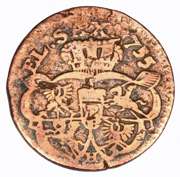 Grosz 1755 August III Gubin (2)