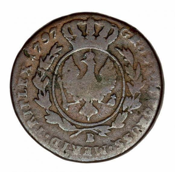 Trojak 1797 Fryderyk Wilhelm II Prusy Południowe Wrocław (2)