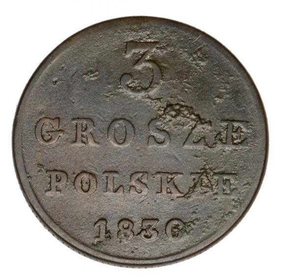 3 grosze 1830 Mikołaj I Romanow Królestwo Polskie Warszawa