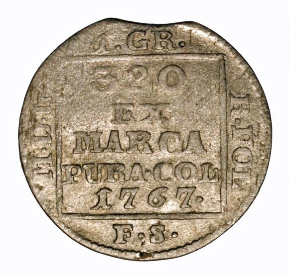 Grosz srebrny 1767 Stanisław August Poniatowski Warszawa (1)