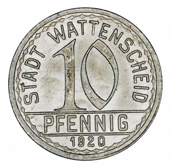 10 fenigów 1920 Wattenscheid Westfalia