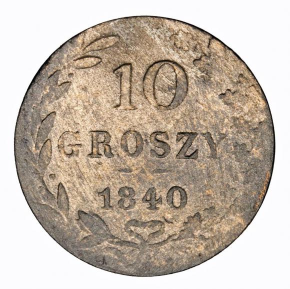 10 groszy 1840 Mikołaj I Romanow byłe Królestwo Polskie Warszawa (1)