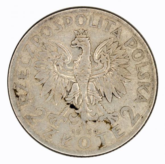 2 złote 1934 Głowa kobiety II RP Warszawa
