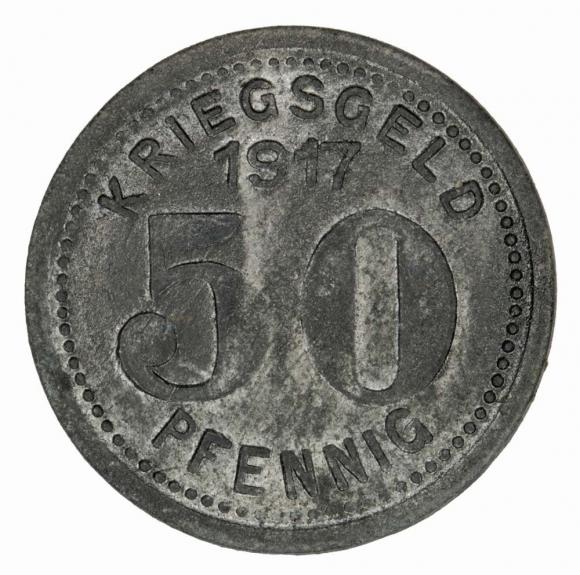 50 fenigów 1917 Elberfeld Nadrenia (1)