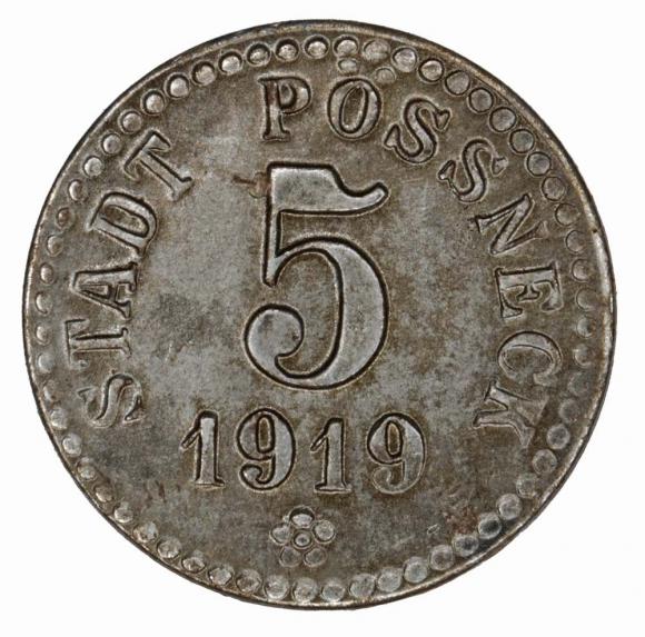 5 fenigów 1919 Possneck Saksonia (1)