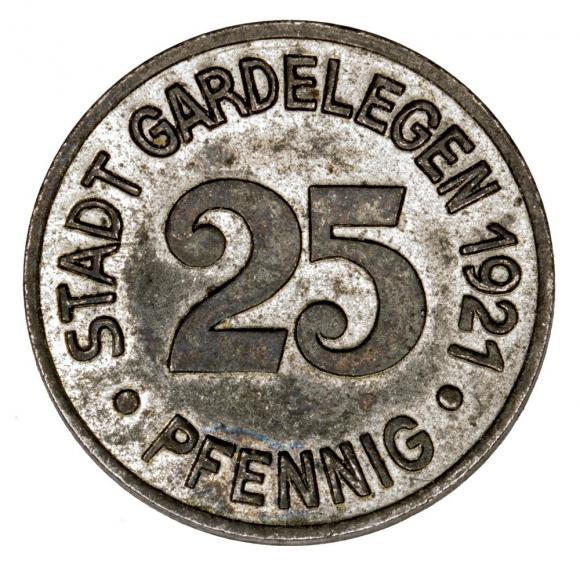 25 fenigów 1921 Gardelagen Saksonia (1)