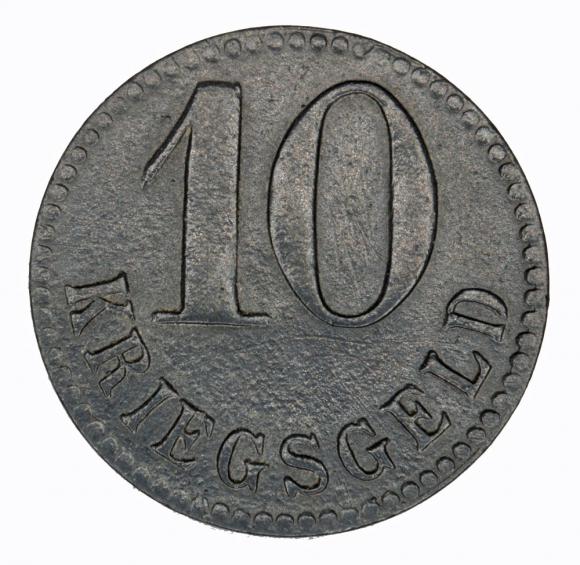 10 fenigów 1917 Świnoujście Swinemunde