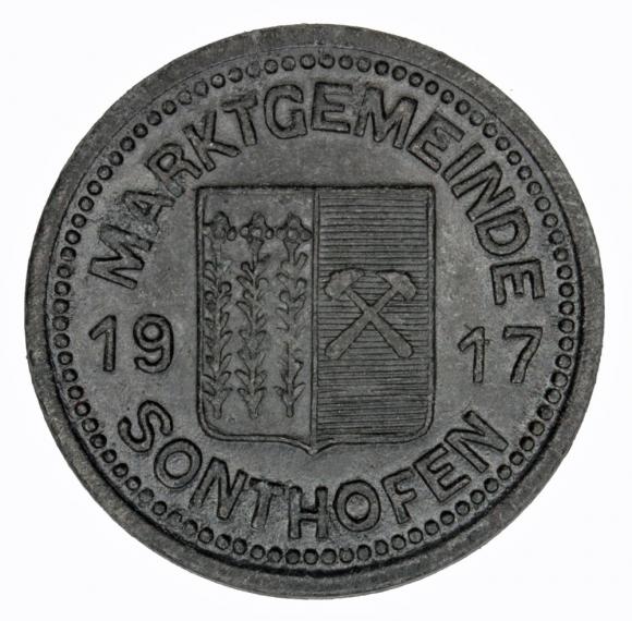 10 fenigów 1917 Sonthofen Bawaria (1)