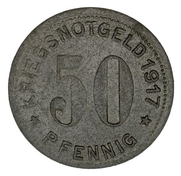 50 fenigów 1917 Gummersbach Nadrenia (2)