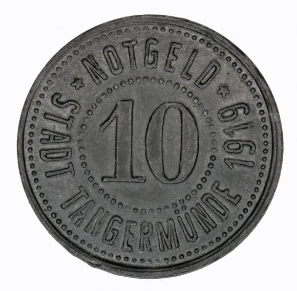 10 fenigów 1919 Tangermunde Saksonia (1)