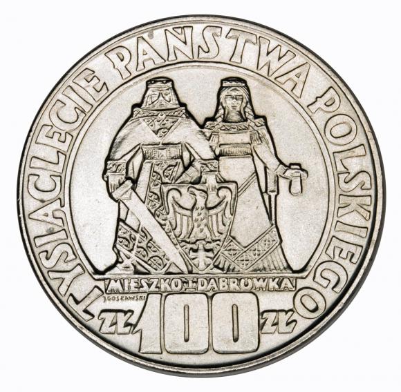 100 zł 1966 Mieszko i Dąbrówka PRL Warszawa (2)