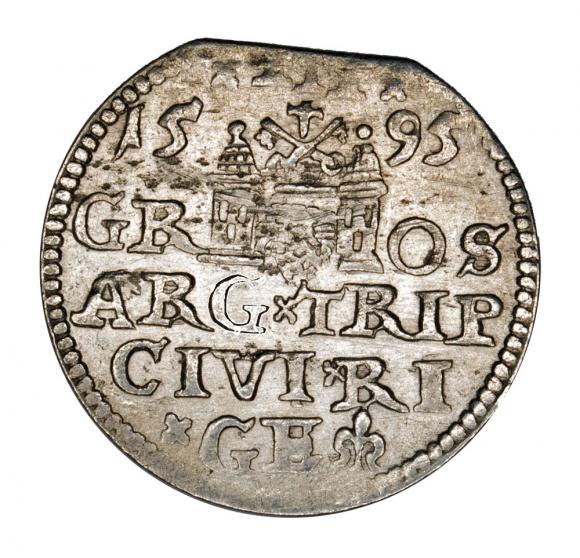 Trojak 1595 Zygmunt III Waza Ryga