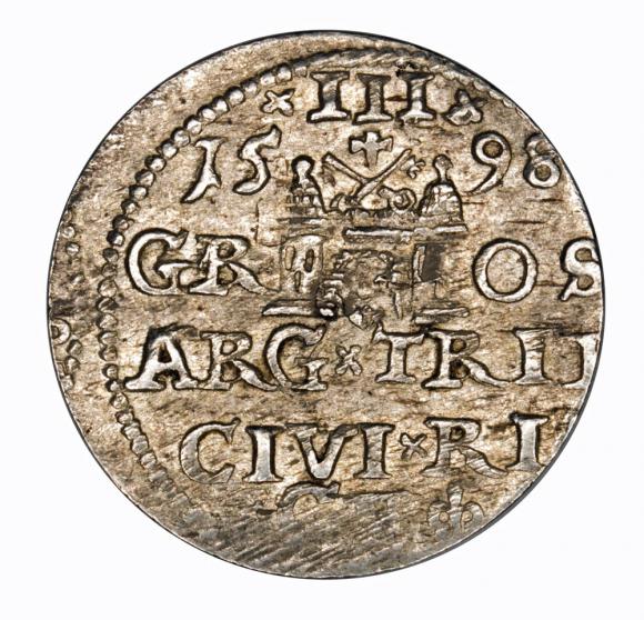 Trojak 1598 Zygmunt III Waza Ryga (2)