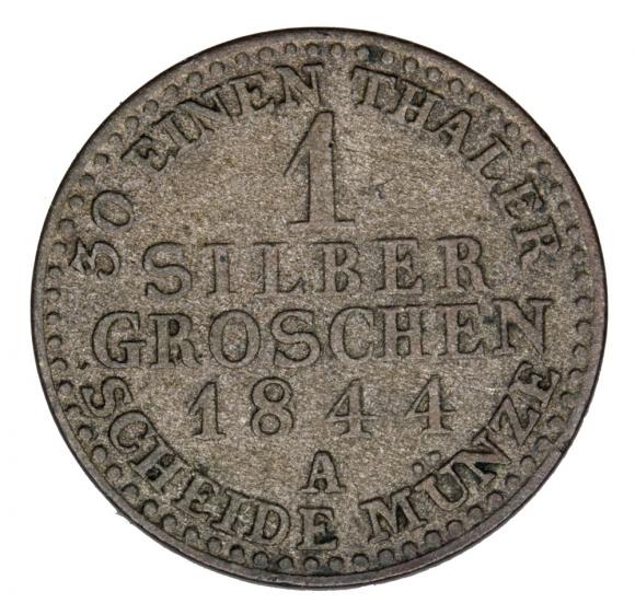 1 grosz srebrny 1844 Fryderyk Wilhelm IV Niemcy Prusy Berlin A