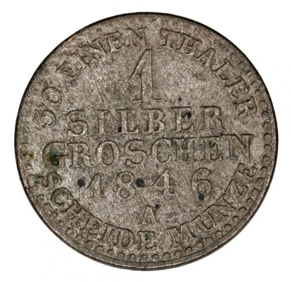1 grosz srebrny 1846 Fryderyk Wilhelm IV Niemcy Prusy Berlin A