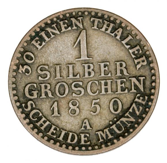 1 grosz srebrny 1850 Fryderyk Wilhelm IV Niemcy Prusy Berlin A
