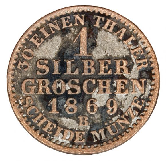 1 grosz srebrny 1869 Wilhelm I Hohenzollern Niemcy Prusy Hanower B