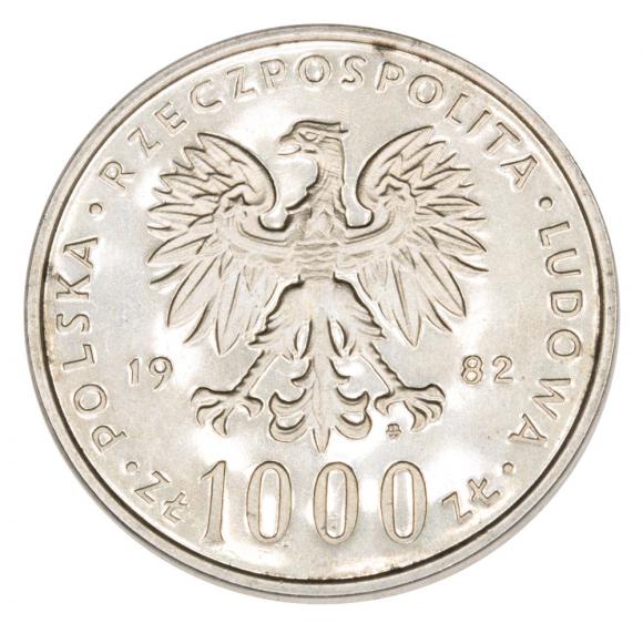1000 złotych 1982 Jan Paweł II PRL Warszawa (2)