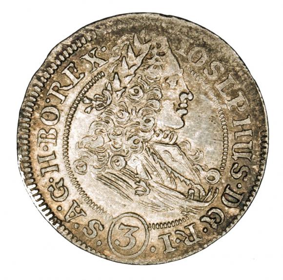 3 krajcary 1707 Józef I Habsburg Wrocław