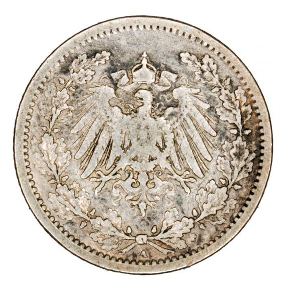 1/2 marki 1906 Wilhelm II Hohenzollern Prusy Berlin A
