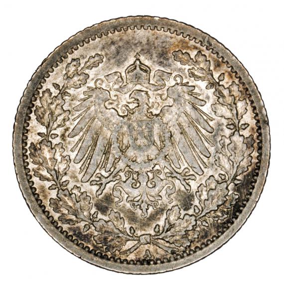 1/2 marki 1913 Wilhelm II Hohenzollern Prusy Berlin A